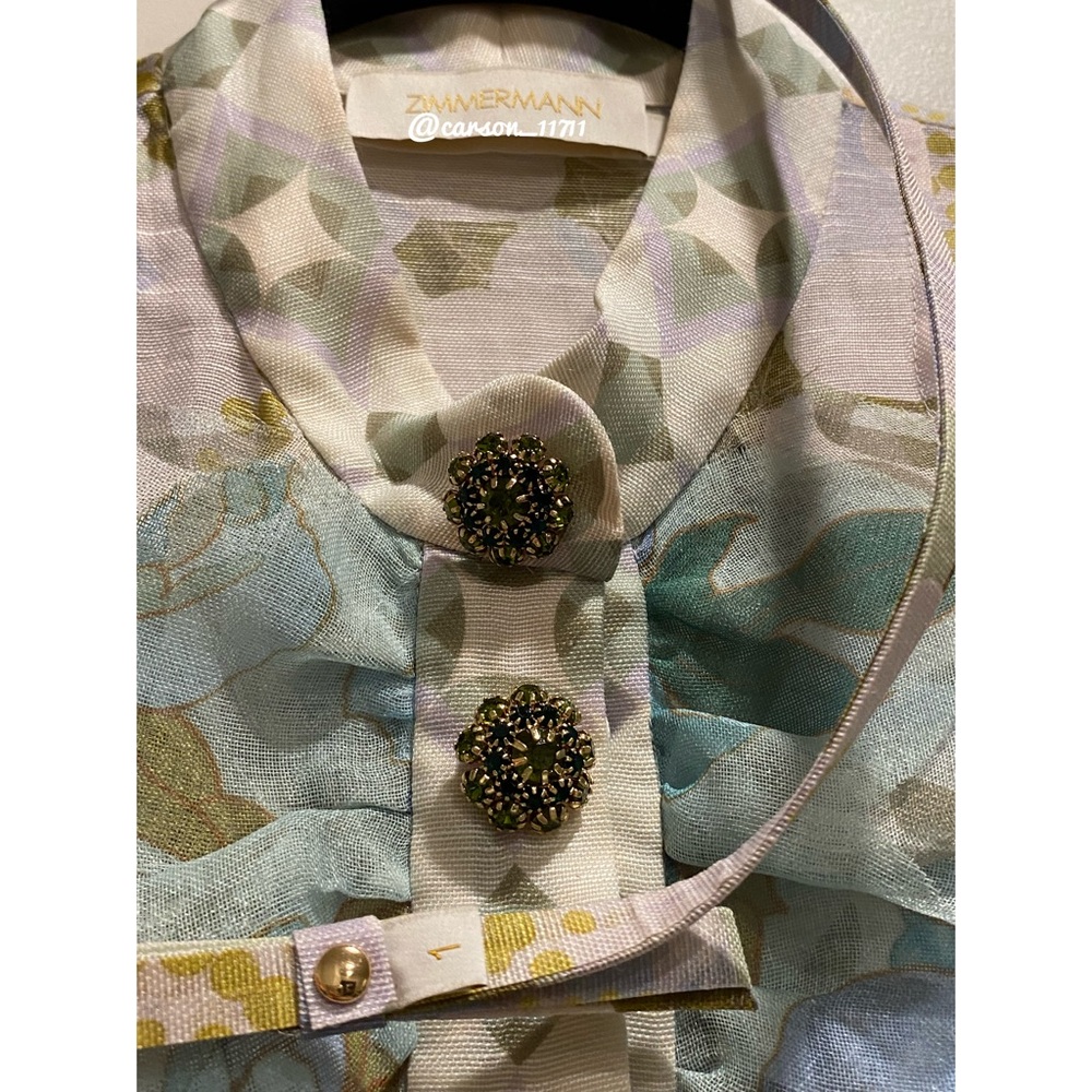 Zimmermann Rhythm Scalloped Printed Dress - Picture 6 of 12